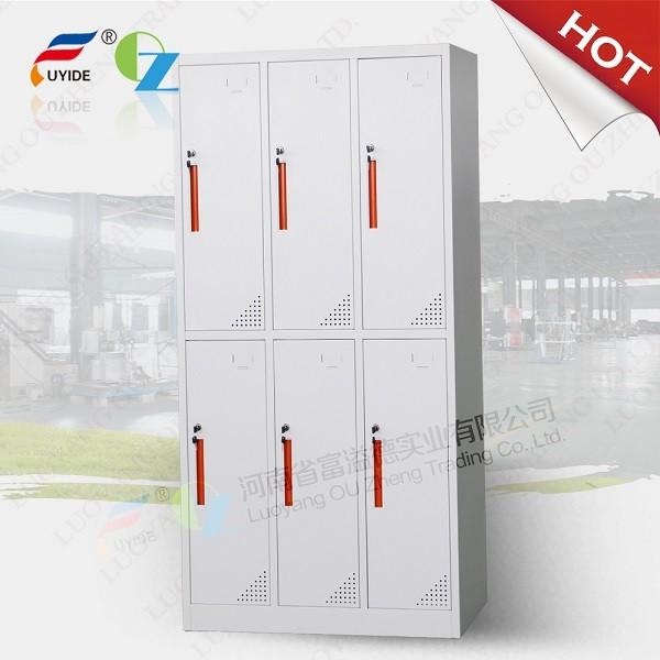 Buy cheap high steel locker with 6 door,H1850XW900XD450mm,KD Structure, SPCC material from wholesalers