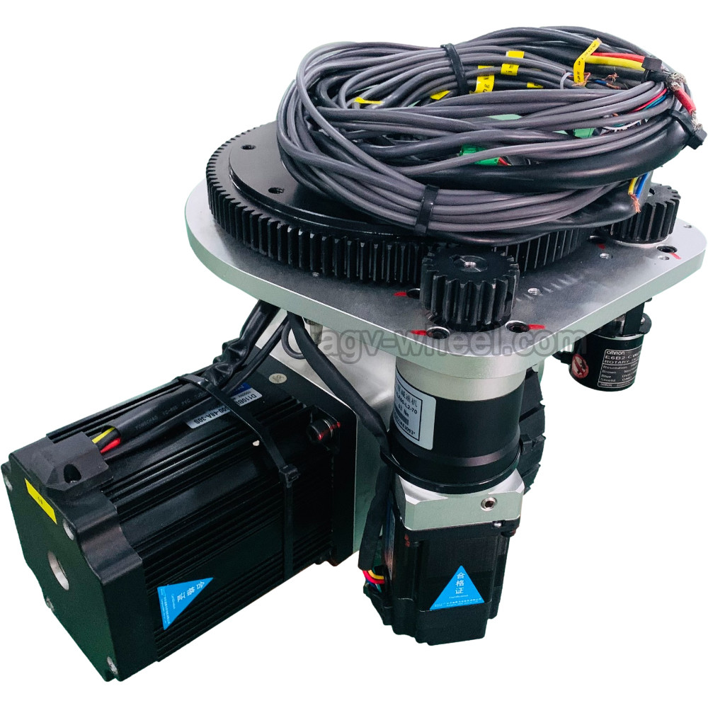 Vibrate Steering Agv Drive Unit Polyurethane Drive Wheel With Increment Encoder
