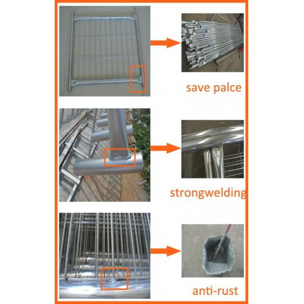 Q235 Steel Temporary Fencing , Site Security Fence Panels High Strength