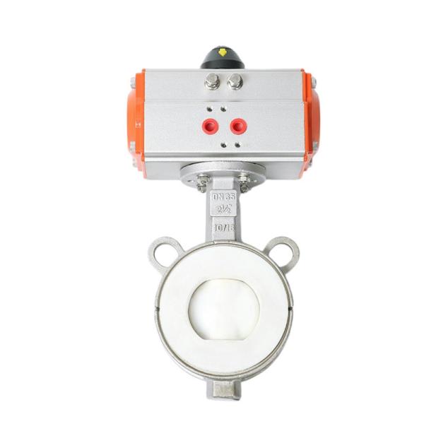 Buy cheap PTFE Actuator Stainless Steel 304 Soft Sealed Butterfly Valve for Customized Port Size from wholesalers