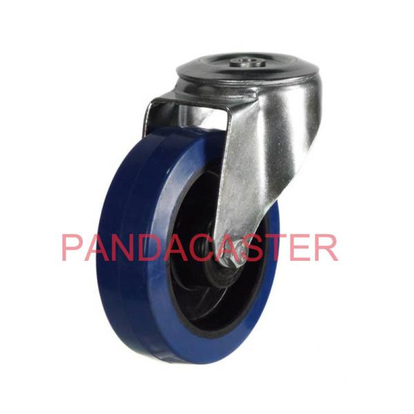 Buy cheap Bolt Hole Swivel Industrial Style Caster Wheels 125mm 5 Inch Blue from wholesalers