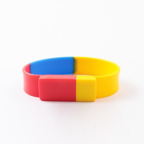 Buy cheap Three Colors Wristband Usb Drive 2.0 3.0 Logo Printed Usb Flash Drives 256GB ROSH from wholesalers