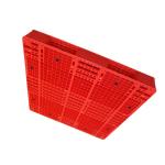 Red Plastic 48X48 PE Double Side Pallet 6000Kg Static Four Way Forklift