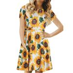 Summer Children's Clothing Solid Color Cotton Printed Short Sleeve Casual Girls