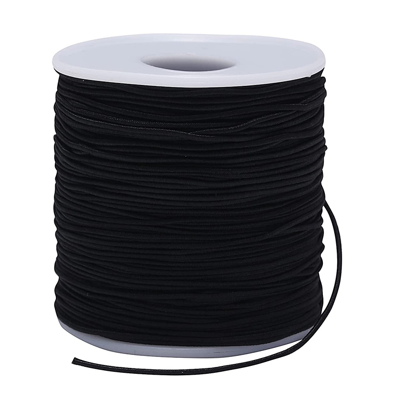 Polyester 1mm Stringing Elastic Cord / 1mm Elastic Cord For Bracelets