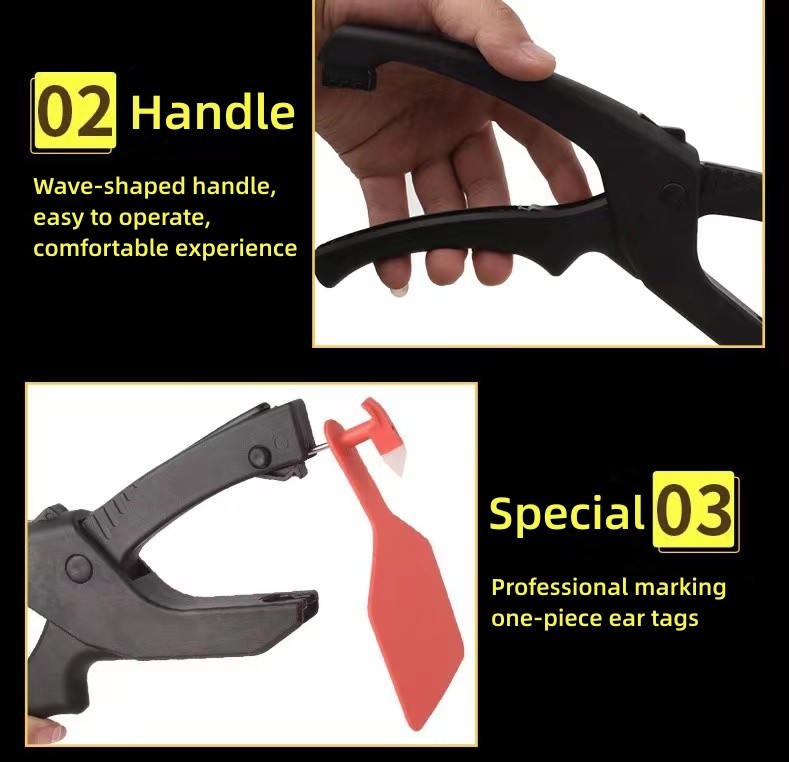 One Piece Identification Ear Tag Applicator For Sheep Goat