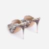 Buy cheap Janbal 10cm Women'S High Heel Slippers Faux Snake Print Open Toe from wholesalers