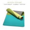 Buy cheap SGS Certified TPE Sport Yoga Mat With Carrying Strap Three Color Color Matching Pad from wholesalers