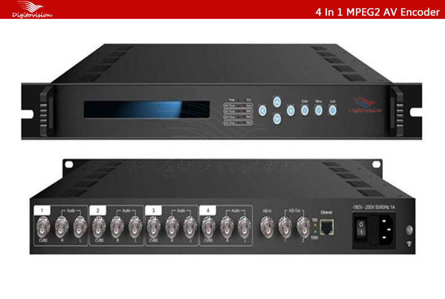 Digitovision iptv digital headend H.264 16 channel HD MI AV CVBS streaming HD 1080P IP video encoder