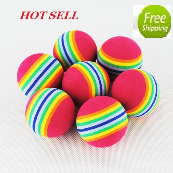 Buy cheap soft rainbow golf ball for indoor golf from wholesalers