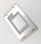 Transparent Window Overlay and Metal Plate Assembly in Red for Screen Printing
