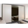 Buy cheap 18MM Board Compact Bedroom Wardrobe Closets With Drawers Lacquer Finish Swing Doors from wholesalers