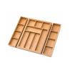 Buy cheap Complex Expandable Natrual Bamboo Storage Drawer Organizer Set from wholesalers