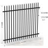 Buy cheap Customized Black Zinc Steel Metal Garrison Fence Panels Maintenance Free from wholesalers
