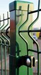 PVC coated welded 3d curved wire mesh fence / Welded Mesh Fence