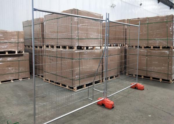 Buy cheap Iron Metal 2.1*2.4m Welded Temp Construction Fence from wholesalers