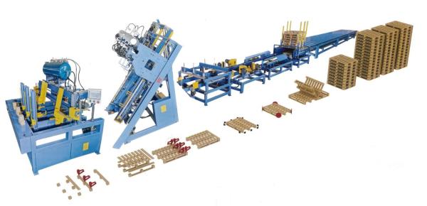 500Pallets/Day Automatic Euro Wood Pallet Making Wooden Pallet Production Line