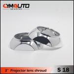 Xenon Projector Shroud 3 Inch LED HID Headlight Covers For Car
