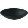 Buy cheap Oval Shaped Black Round Vessel Sink Colored Tempered Glass Acid Matt Countertop from wholesalers