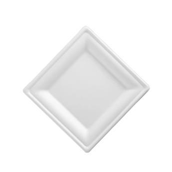 Buy cheap 8 Inch Bagasse Square Plates Large Disposable Dinner Plates Water Resistant from wholesalers