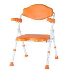Indoor Safety Foldable Bath Chair Aluminium Alloy Skin Friendly U Shape