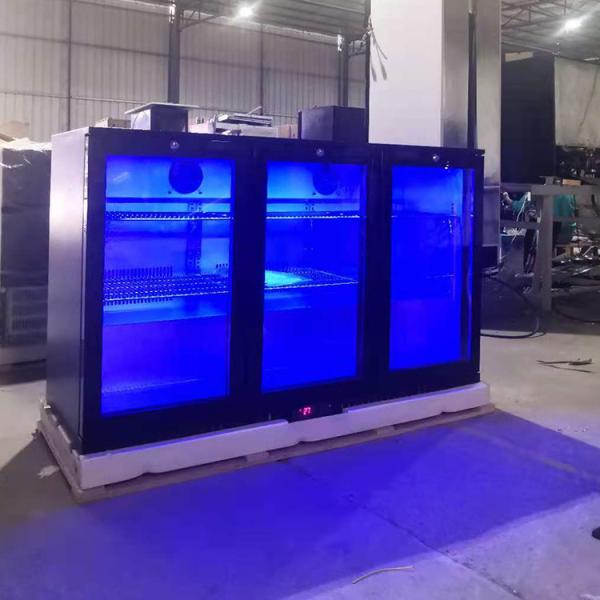 Buy cheap R134a 330L Undercounter Bar Fridge With 3 Doors Black Color from wholesalers