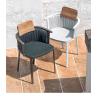 Buy cheap Waterproof UV Resistant Modern Outdoor Dining Set Plastic Wood Table And Handmade Wicker Chairs from wholesalers