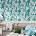 Home Decoration Floral Peel And Stick Wallpaper Glossy Floral Adhesive Contact