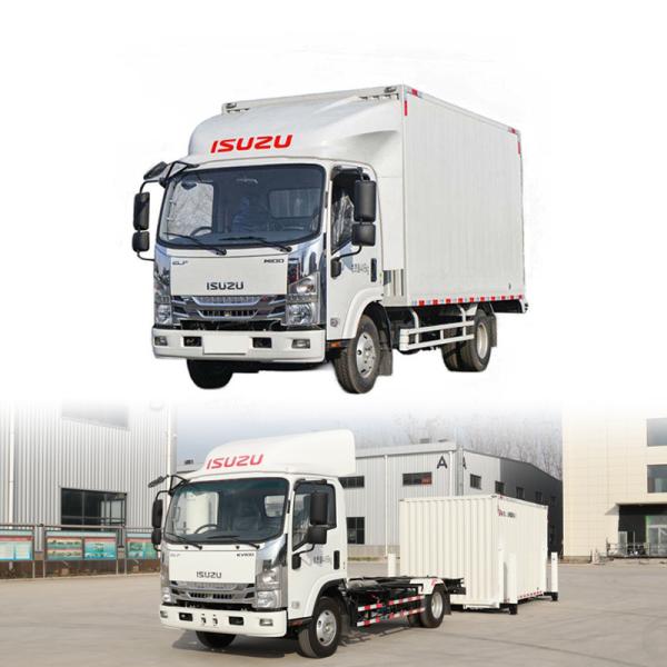 Isuzu Diesel 4*2 Medium Van Cargo Truck With Detachable Body And Hydraulic