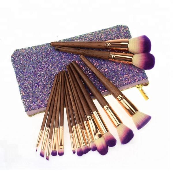 Buy cheap 17pcs Cosmetic Makeup Brush Set With Pouch from wholesalers