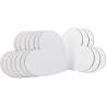 Buy cheap 3mm Thickness Heart Shape Canvas Board Panels For Students And Professional Artists from wholesalers