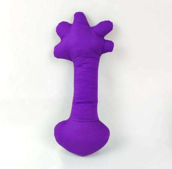 Buy cheap Customised Fabric Dog Toys Loveable PP Cotton Purple Craw Toy 28cm from wholesalers