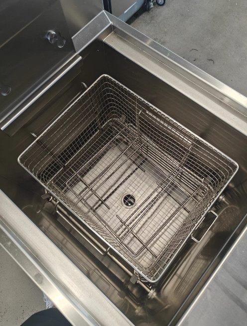 Auto Lift&Down One Pot Two Baskets Gas Heating Chips Open Deep Fryer