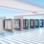 40W Motor Power Swing Barrier Turnstile for Smooth Entry Management 120*1400 Mm