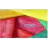 Buy cheap Plastic PE raschel mesh net bags for potato onion,potato bags raschel mesh bags,30x47cm gold yellow HDPE material rasche from wholesalers
