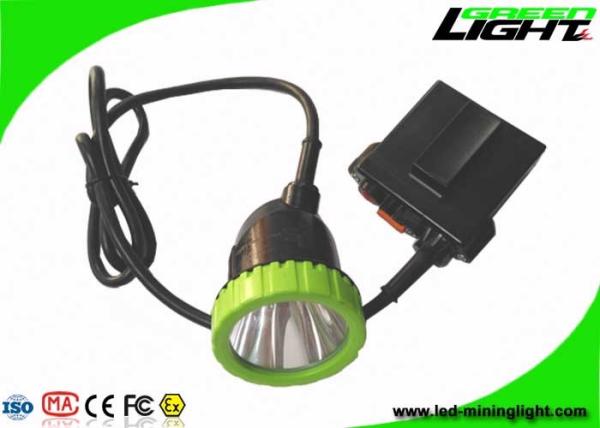 650Lum 3.7W 50000lux LED Mining Light 11.2Ah Li - Ion Battery With 13hrs