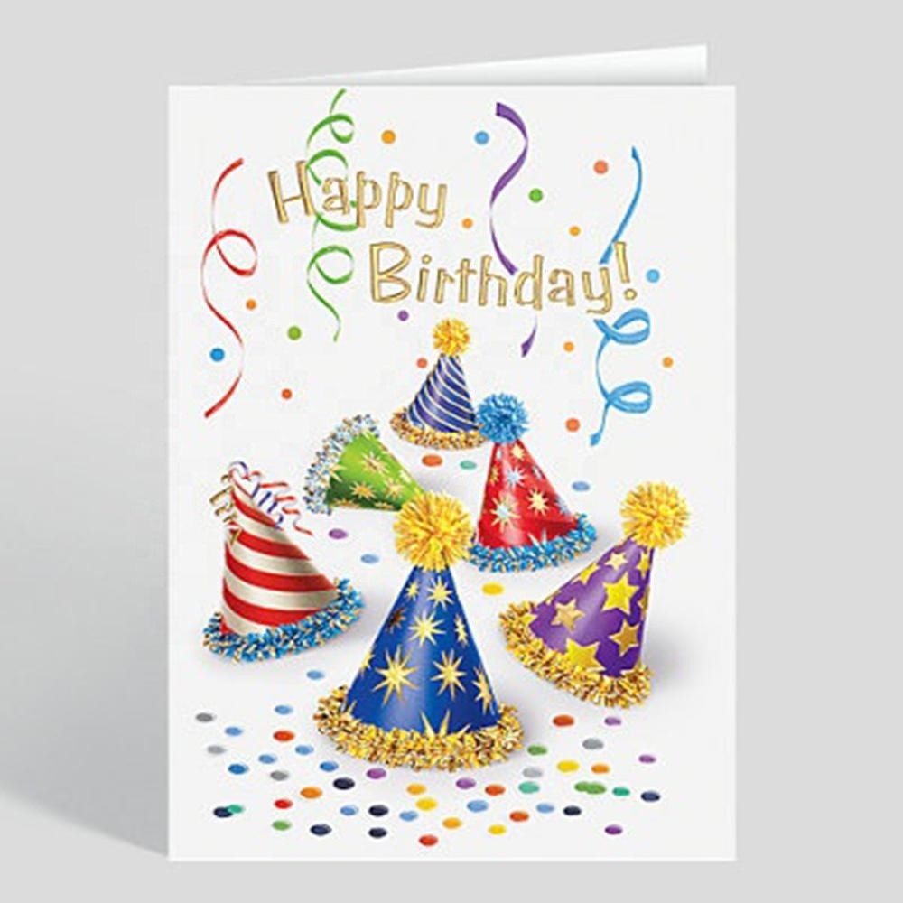 Custom Photo Recycled Paper Thank You Cards High end Birthday Fashionable Greeting