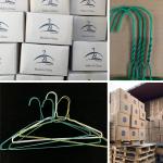 16inch 1.9mm Blue Color Wire Hanger For Dry Cleaners
