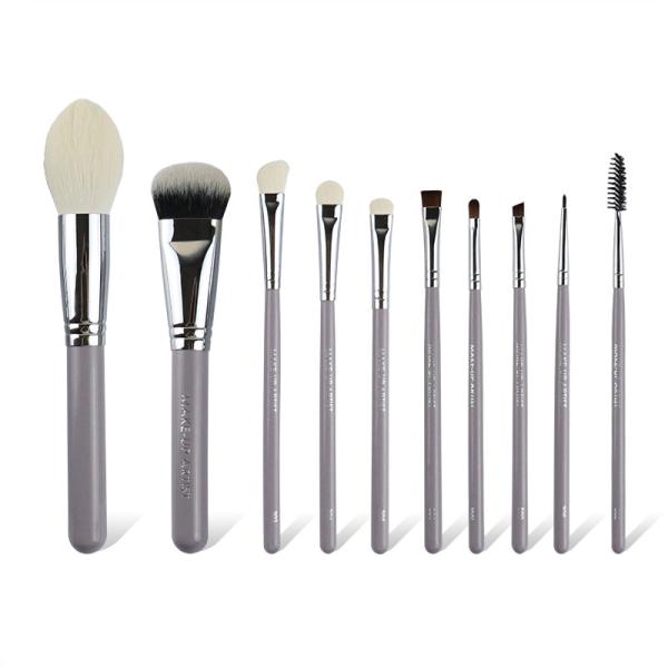 Buy cheap Taro Purple cosmetic Makeup Brush Set 10 piece brush set for daily makeup from wholesalers