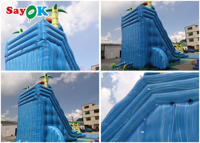 Inflatable Swimming Pool Slide Tropical Fiesta Breeze Commercial Inflatable Water Slide For Kids Adults
