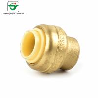 Buy cheap NSF61 1/2" Copper Push Fit Fittings Yellow End Caps product
