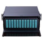 Buy cheap OM3 50/125um Fiber Optic Patch Panel MPO/MTP Adapter High Density from wholesalers