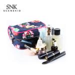 Waterproof Floral Printed Canvas Custom Cosmetic Bag