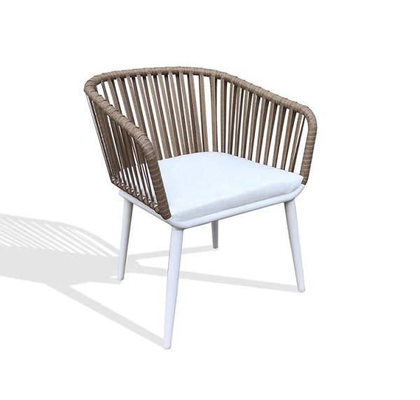 Buy cheap 830mm Height 600mm Depth Rattan Outdoor Chair Steel Frames from wholesalers