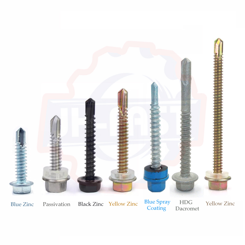 Metric Custom Cross Recessed Pan Wafer Head Self-Drilling Roof Screw with Yellow Finish