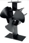 OEM ODM Heat Powered Stove Fan 0.01mm Alu ABS Home Application