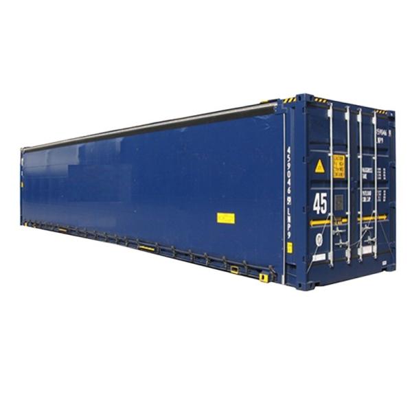 Buy cheap 12192 x 2550 x 2896 mm High Cube 40ft Shipping Container with PVC Curtain Side Door from wholesalers
