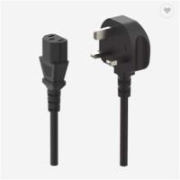 Buy cheap AC BS1363 3 Pin Power Cord Cable Plug PVC Jacket Male To IEC C13 Female product