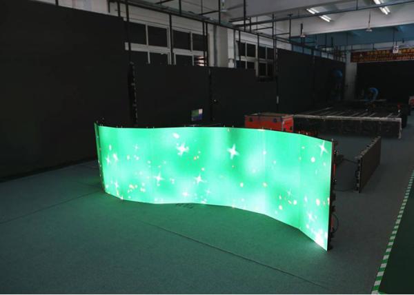 Buy cheap PH5.95 500mm x 500mm Curved LED Screens , IP65 curved led panels display from wholesalers