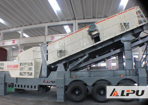 Buy cheap 160kw Stone Crusher Plant / Mobile Impact Crusher And Vibrating Screen from wholesalers